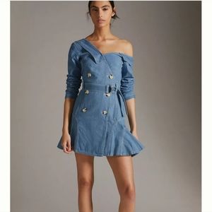 Anthropologie Denim Utility Dress Atsu dress size 10